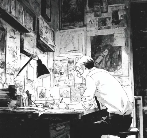 樱花动漫首页主视觉，展示按题材方向排列的漫画封面墙